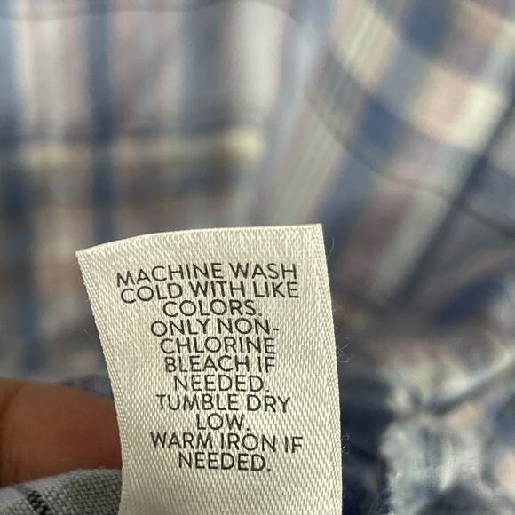 J Jill Love Linen Dress Womens Medium Petite Plaid Sleeveless Coastal Beachy - Picture 9 of 14